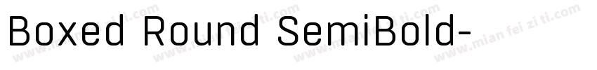 Boxed Round SemiBold字体转换